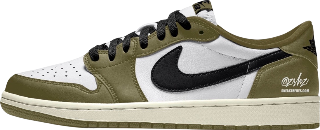 Air Jordan 1 Low OG Medium Olive / Black - Mar 2026 - HQ6998-200