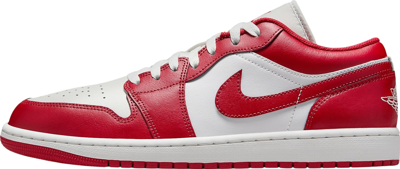 Nike Air Jordan 1 Low ホワイト/レッド/ゴールド スペード