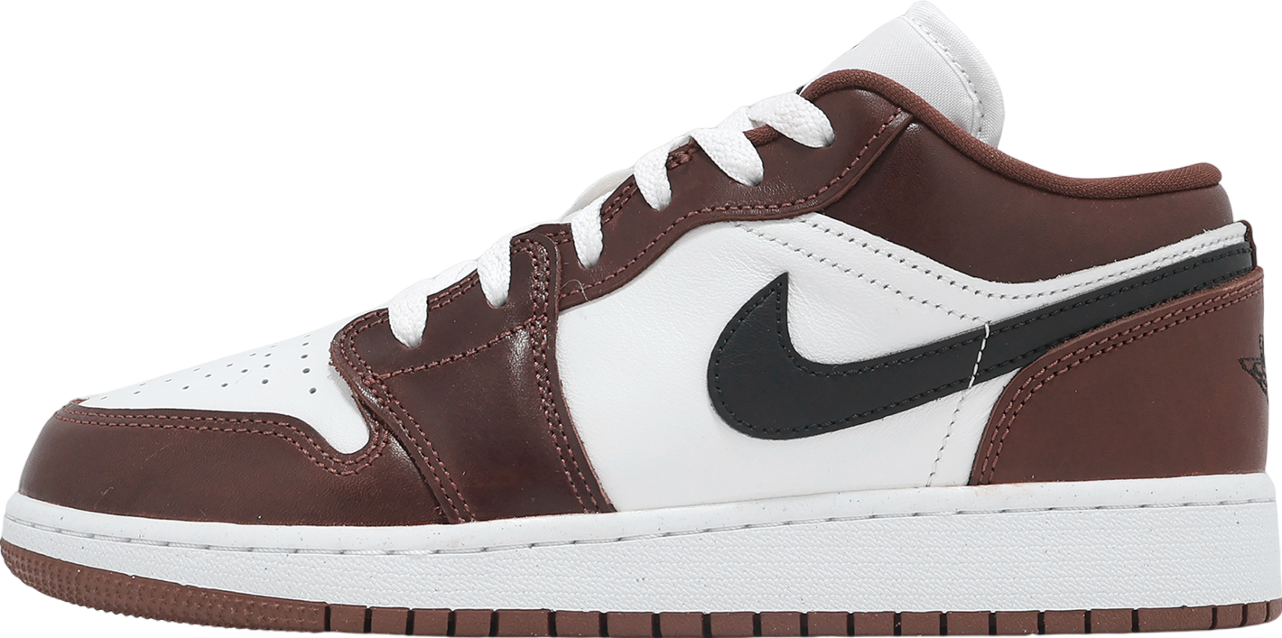 国内配送 NIKE AIR JORDAN 1 LOW SE WHITE/BLACK-DARK PONY Air Jordan 1 Low SE GS White / Black / Dark Pony - Jan 2025