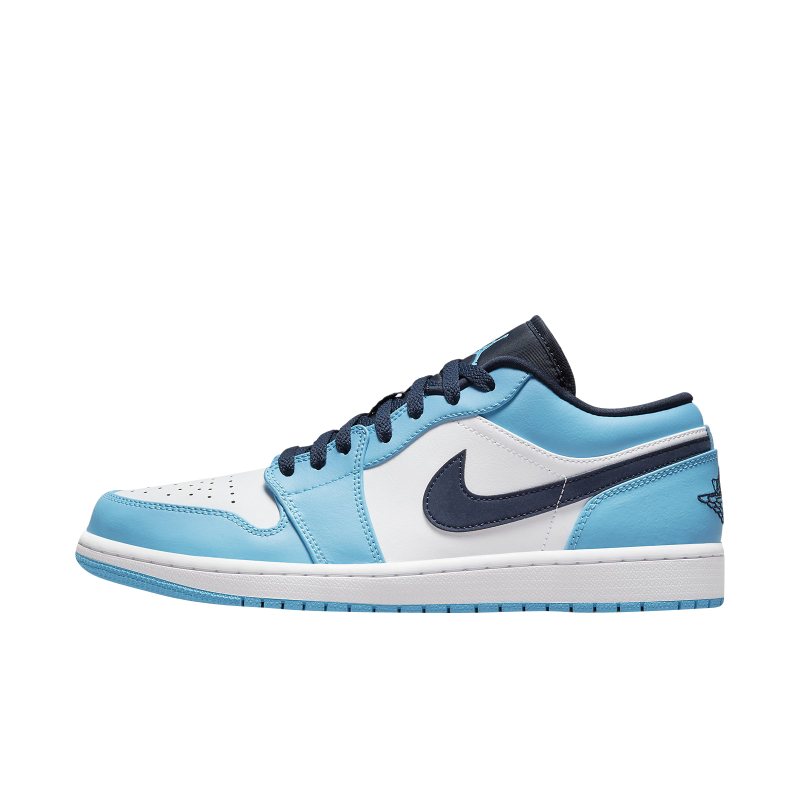 Nike Air Jordan 1 Low (GS) White/Dark Powder 2024 Blue Obsidian size 6Y (2021)