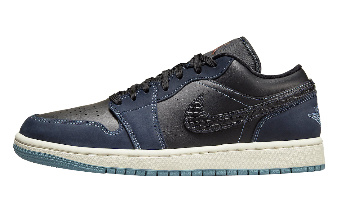 Air Jordan 1 Low WMNS Black Blue Aqua