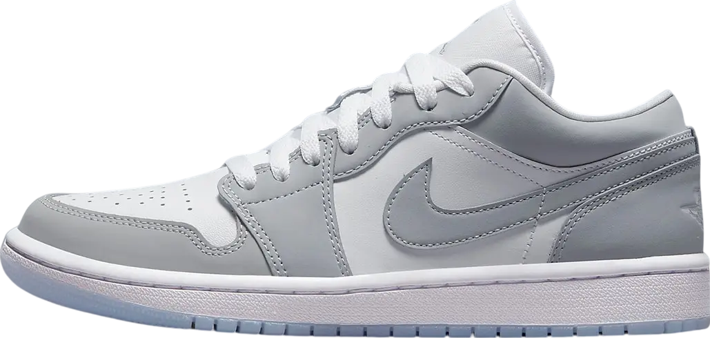 Air Jordan 1 Low WMNS White Wolf Grey Aluminum