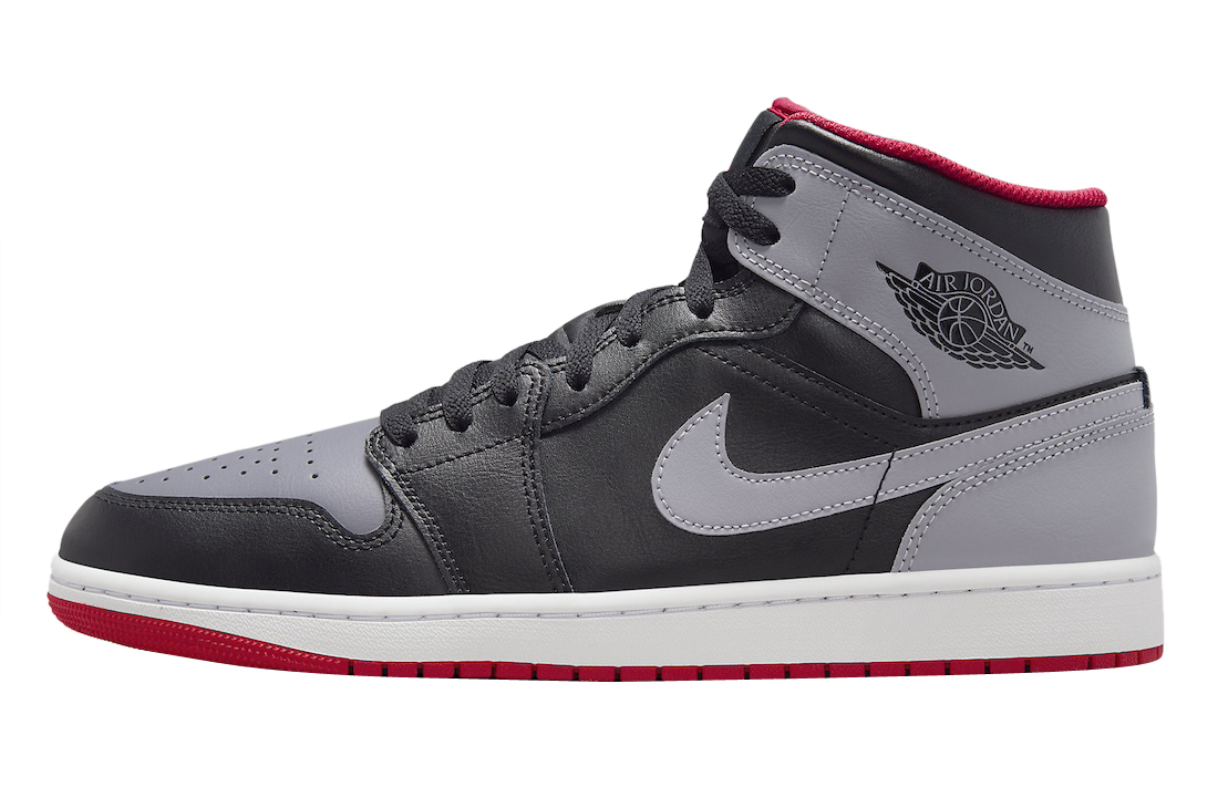 Air Jordan 1 Mid Black Cement Grey