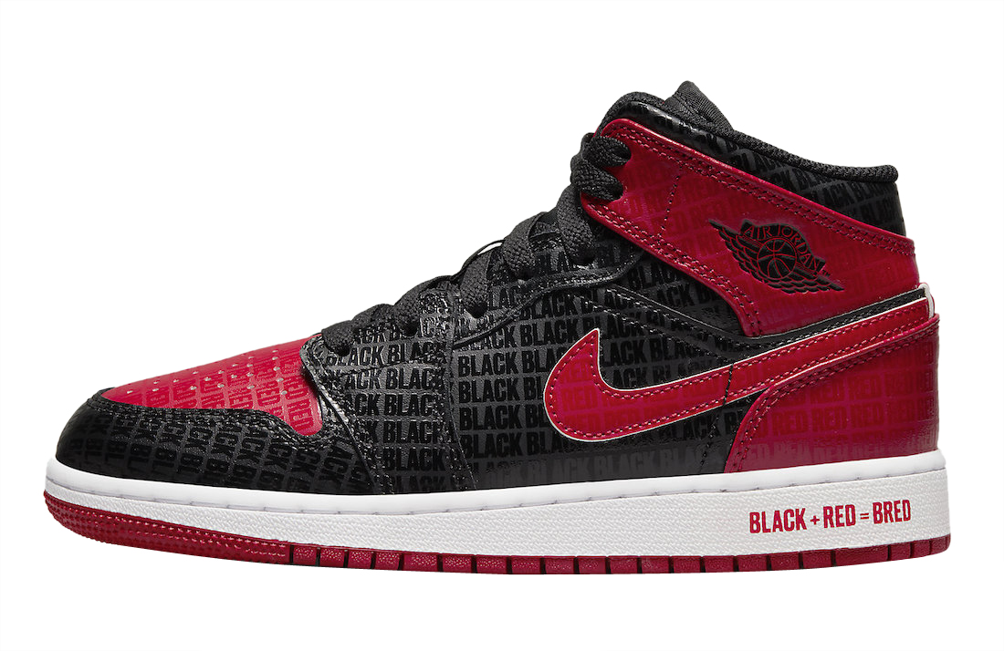 Air Jordan 1 Mid GS Bred 2022