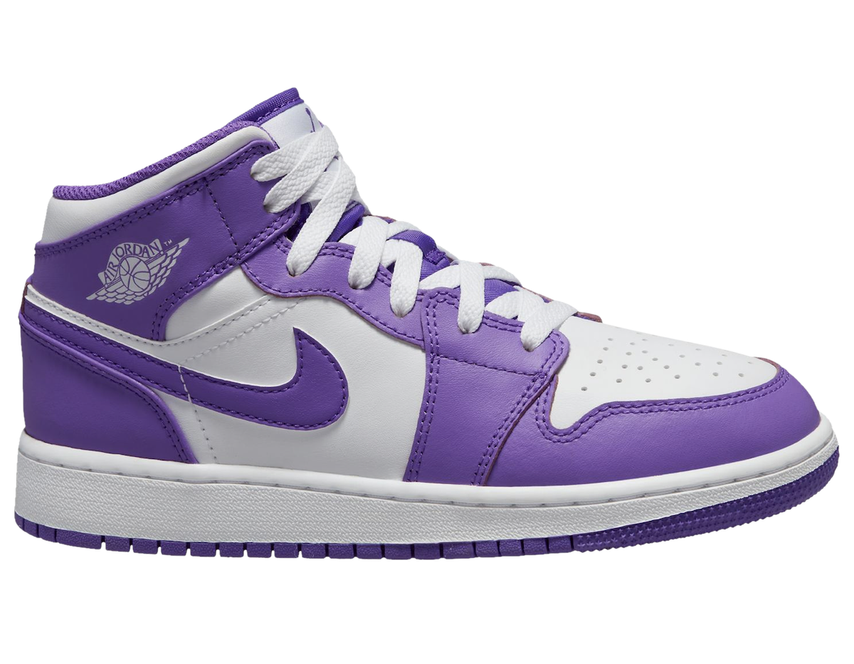 Air jordan 1 mid violet on sale