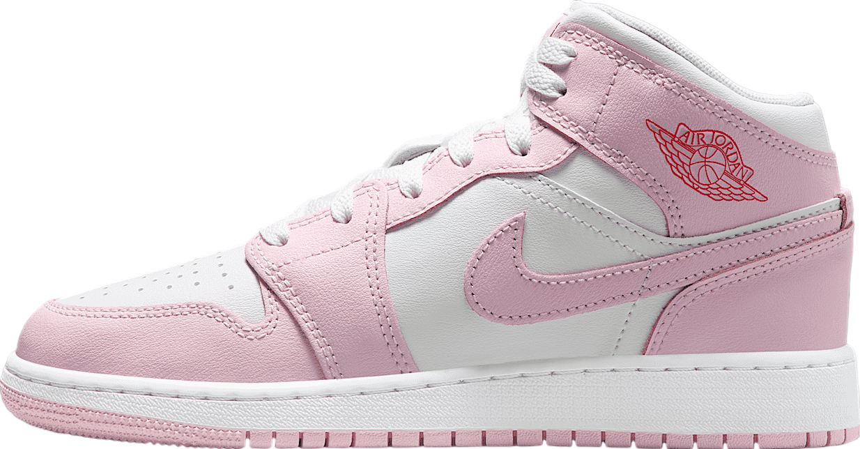 Air Jordan 1 Mid ホワイト/ピンク NIKE AIR JORDAN 1 MID SE GS 