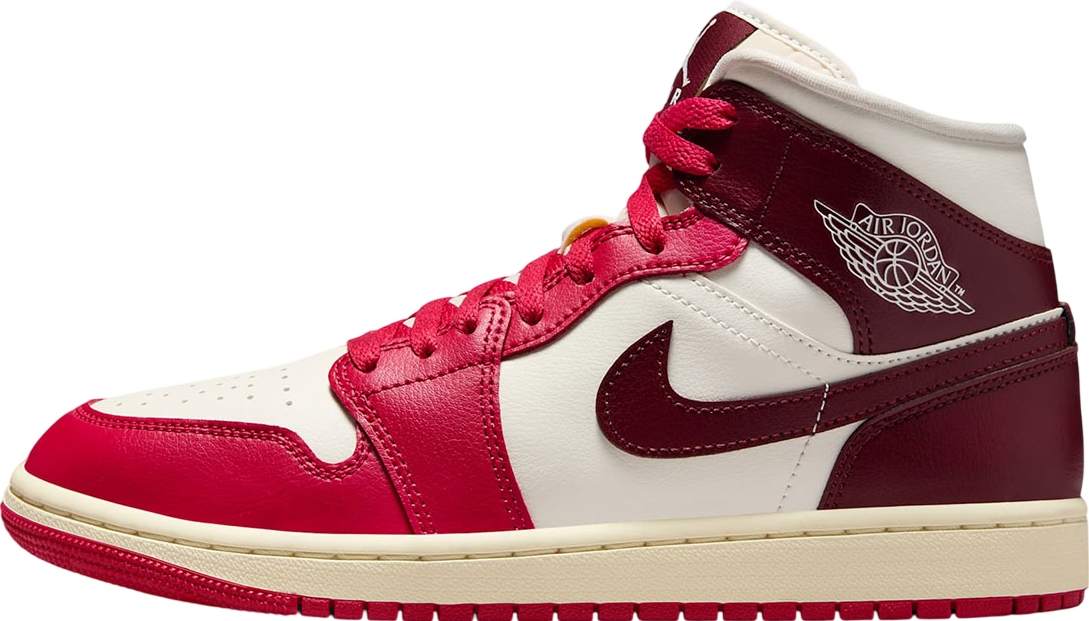Air Jordan 1 Mid WMNS White Habanero Red - Jul 2021