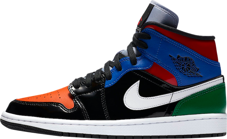 air jordan 1 mid patent multi