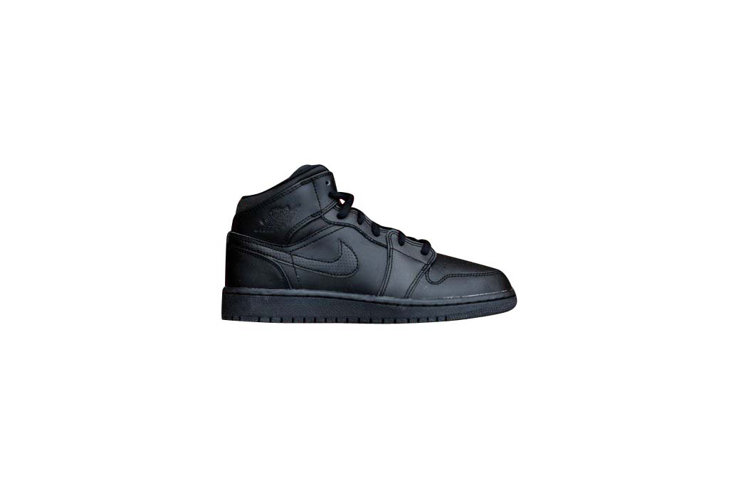 Air Jordan 1 Mid Triple Black - Feb 2017 - 554724034
