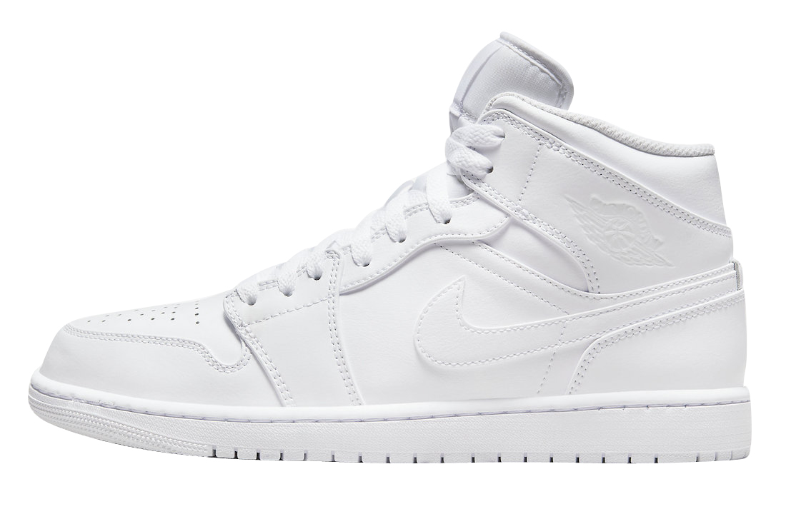 Air Jordan 1 Mid Triple White