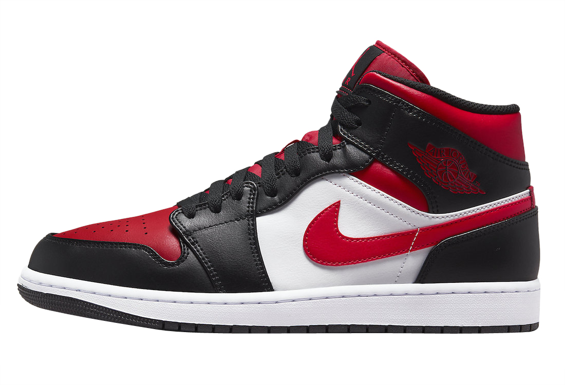 Air Jordan 1 Mid Bred Toe 2.0