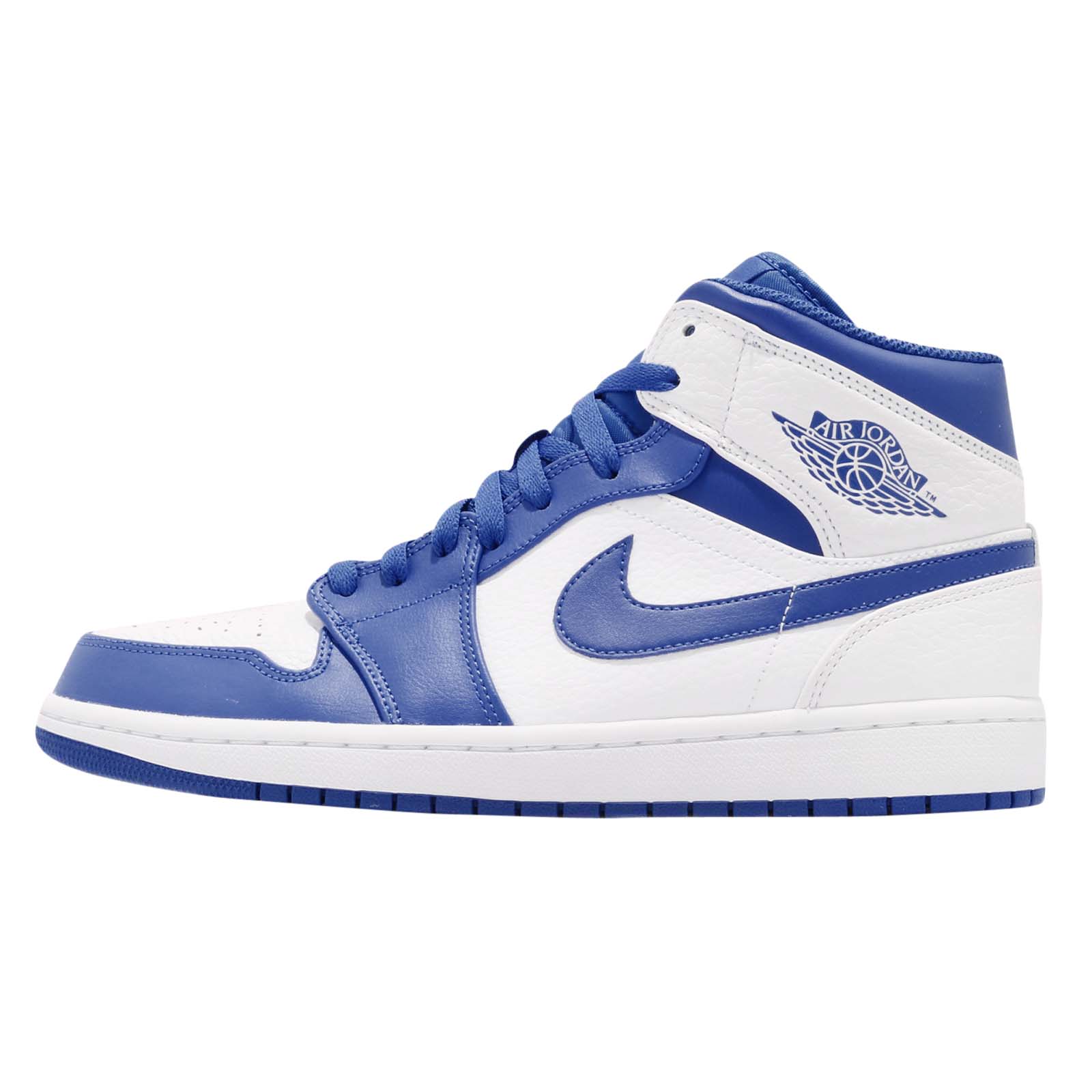 Air Jordan 1 Mid White Hyper Royal