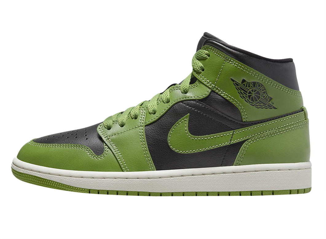 Air Jordan 1 Mid WMNS Black Green