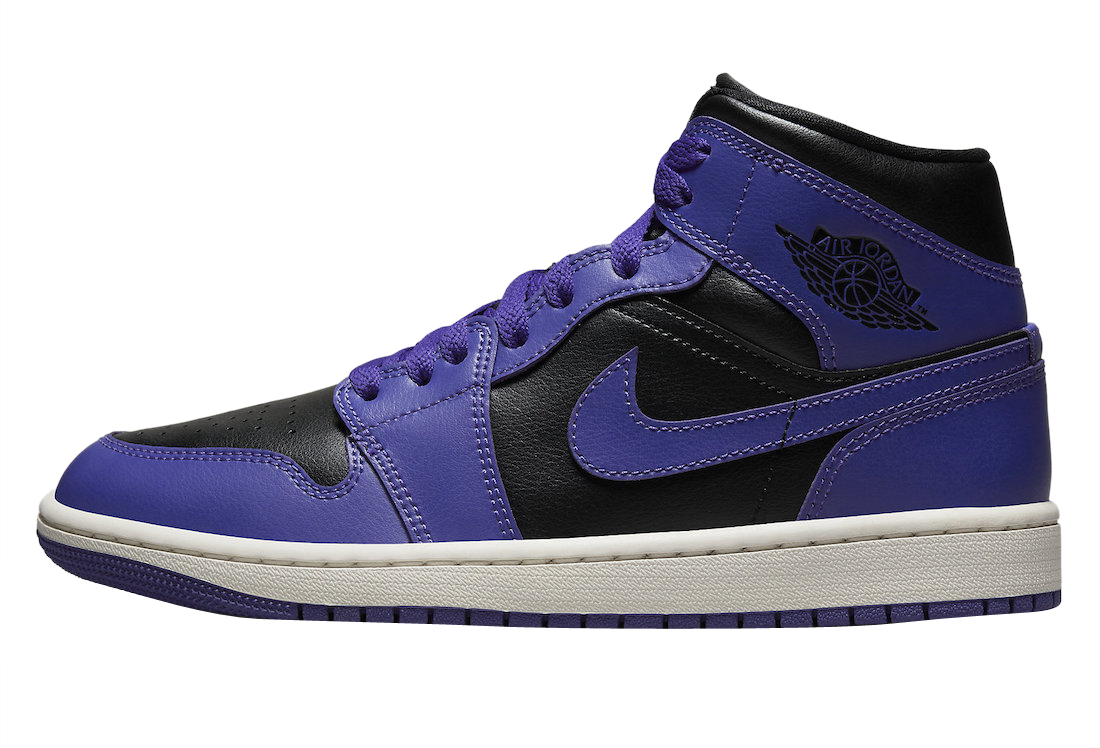 Air Jordan 1 Mid WMNS Black Purple