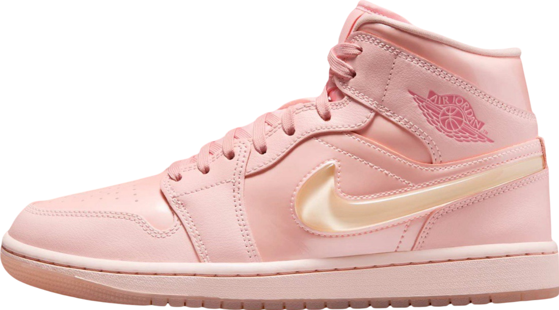 Air Jordan 1 Mid WMNS Pink Patent