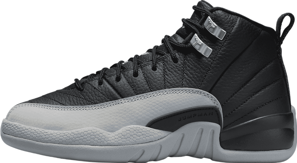 Air Jordan 12 GS Barons Black Wolf Grey Sep 2024 153265 010 KicksOnFire