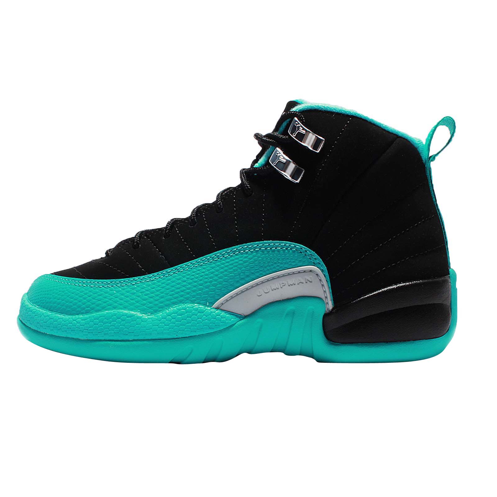 white and teal 12s