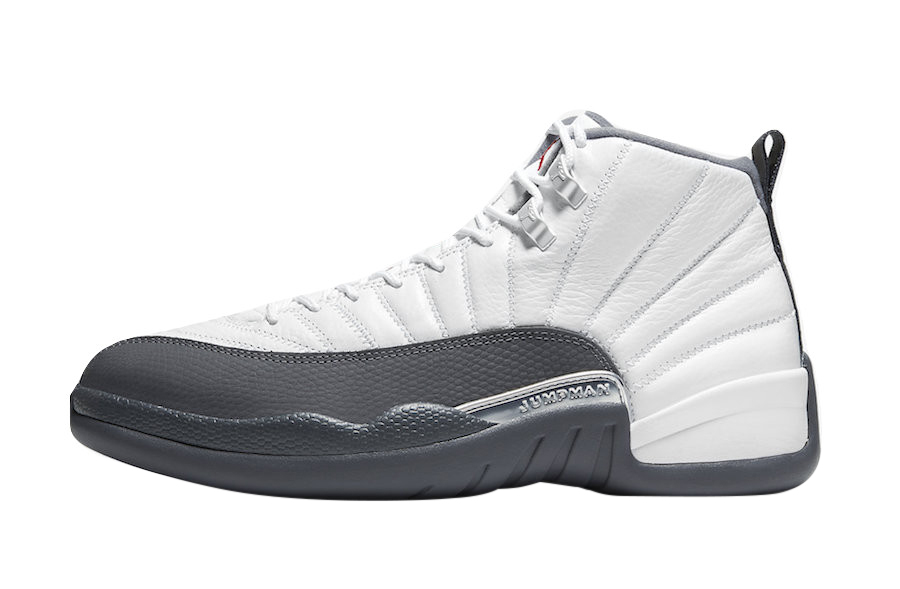 Air Jordan 12 White Dark Grey