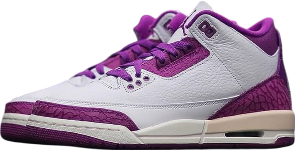 purple passion jordan 3s
