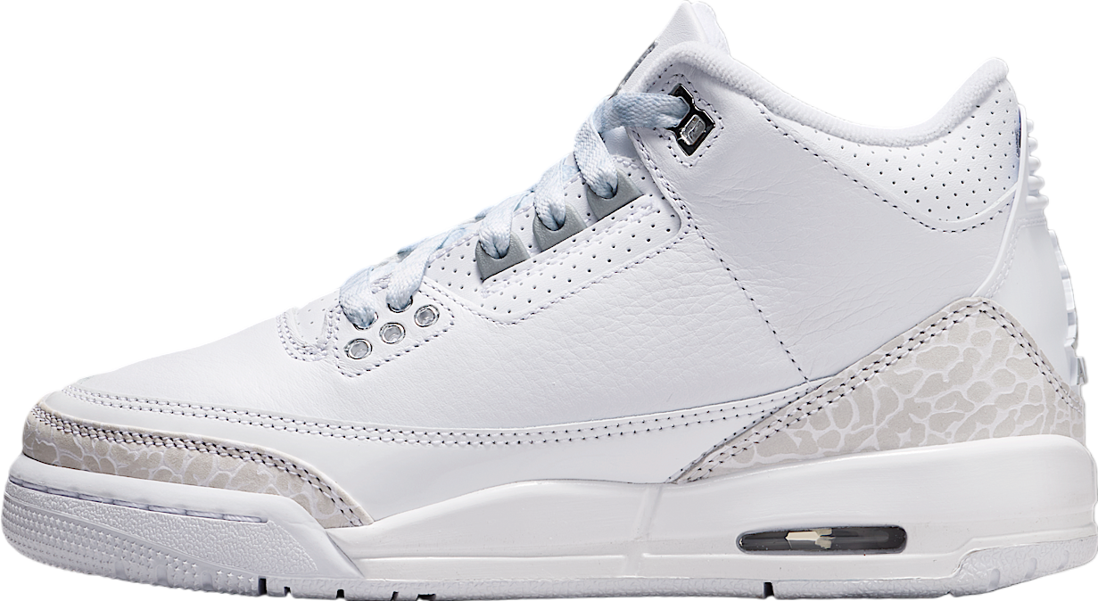 Air Jordan 3 GS White / Metallic Silver - Jul 2025 - DM0967