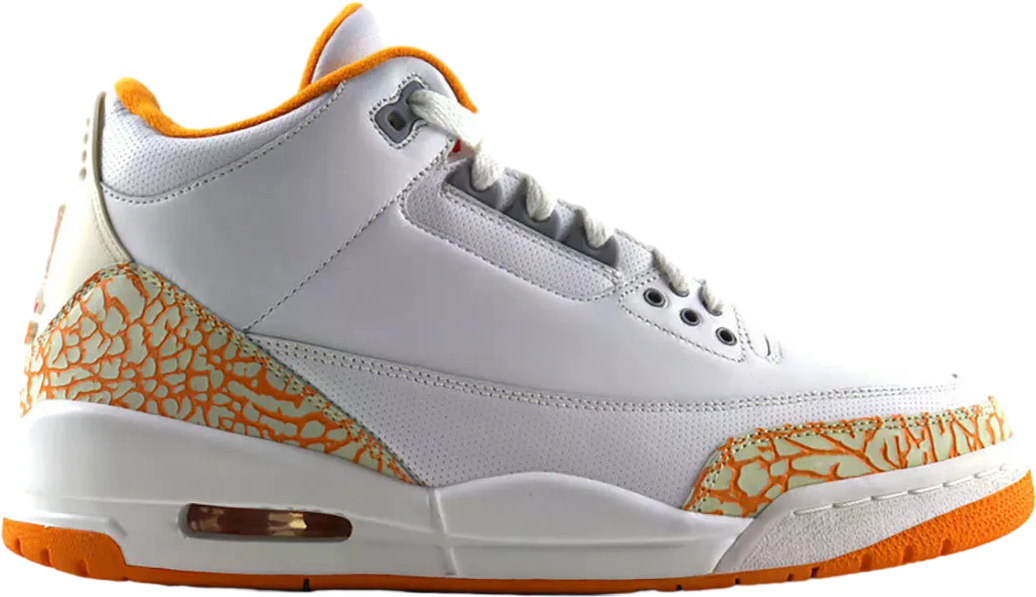 jordan 3 orange and grey