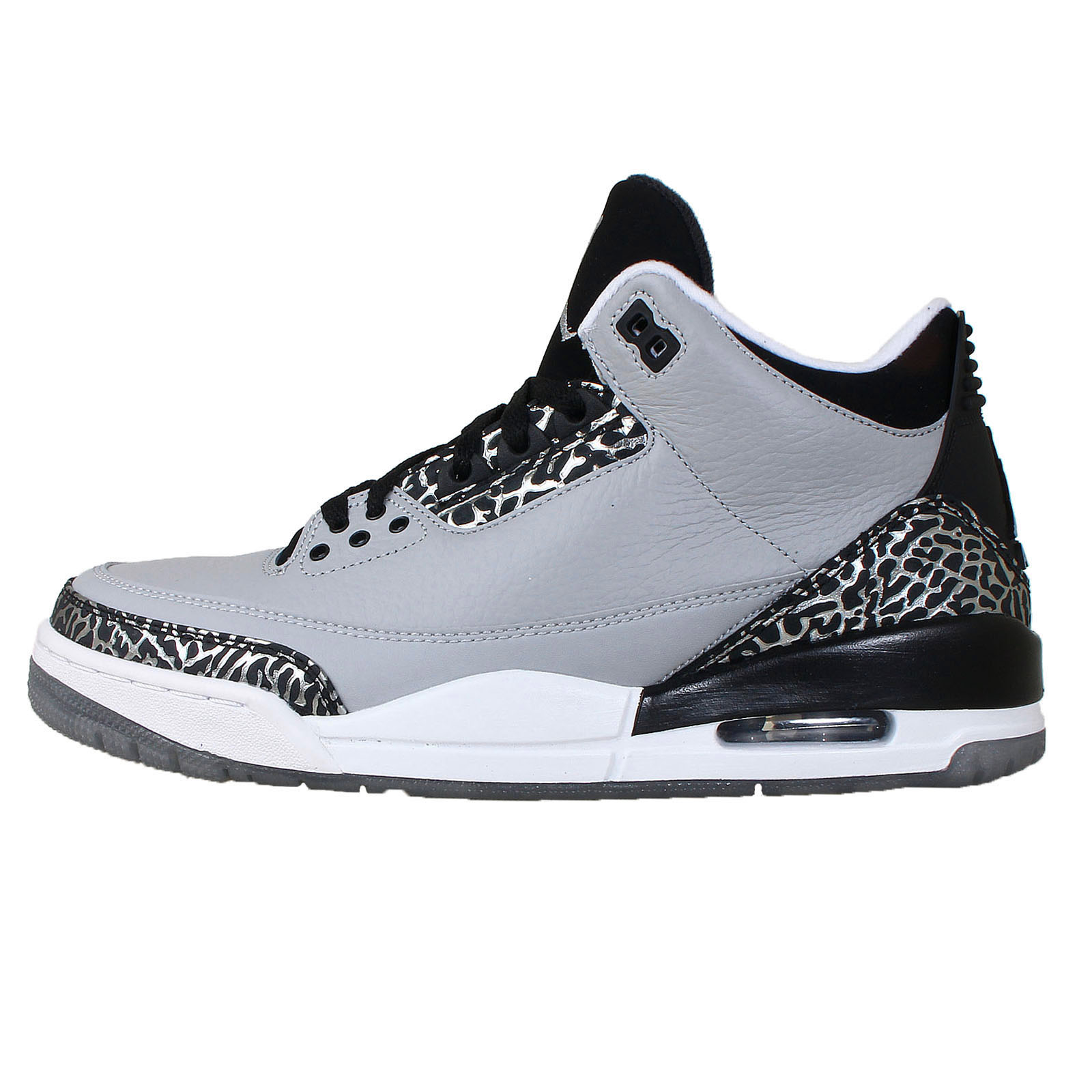 Jordan 3 black grey on sale