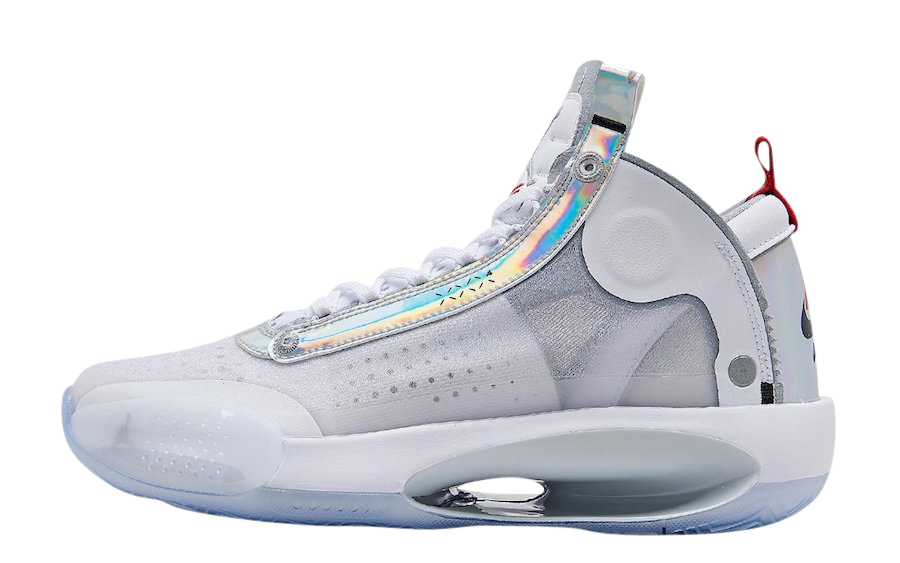 Air Jordan 34 White Iridescent