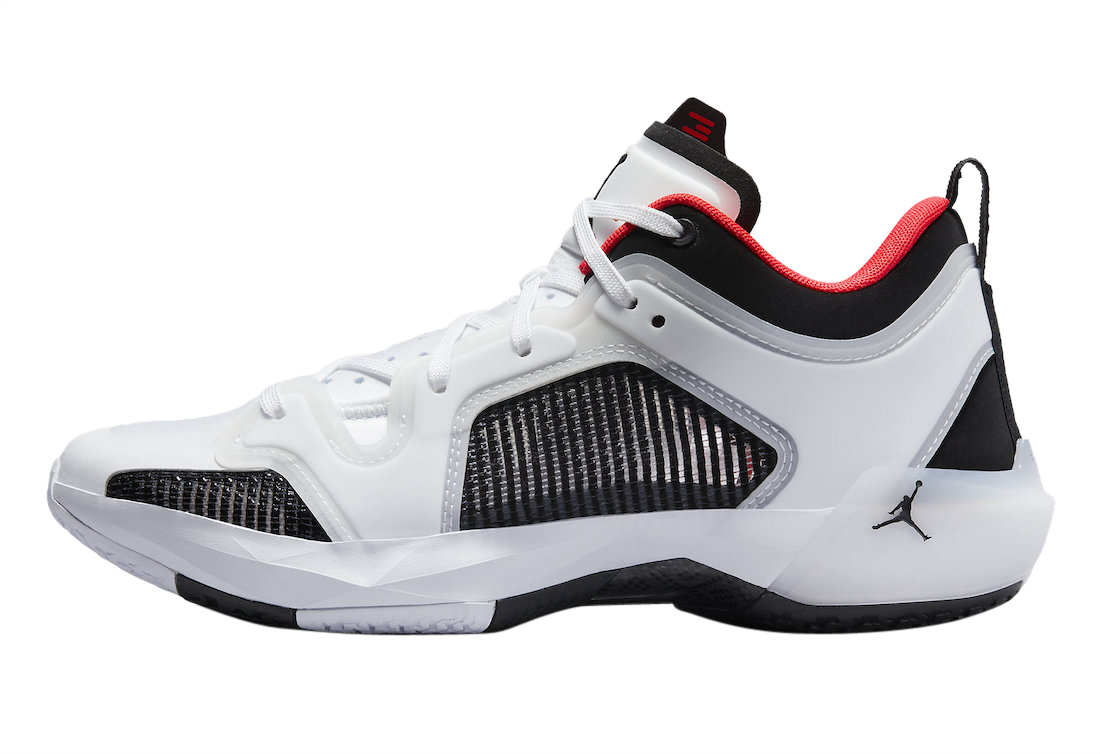 Air Jordan 37 Low White Black Siren Red