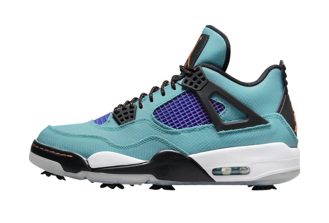 metallic green jordan 4 golf