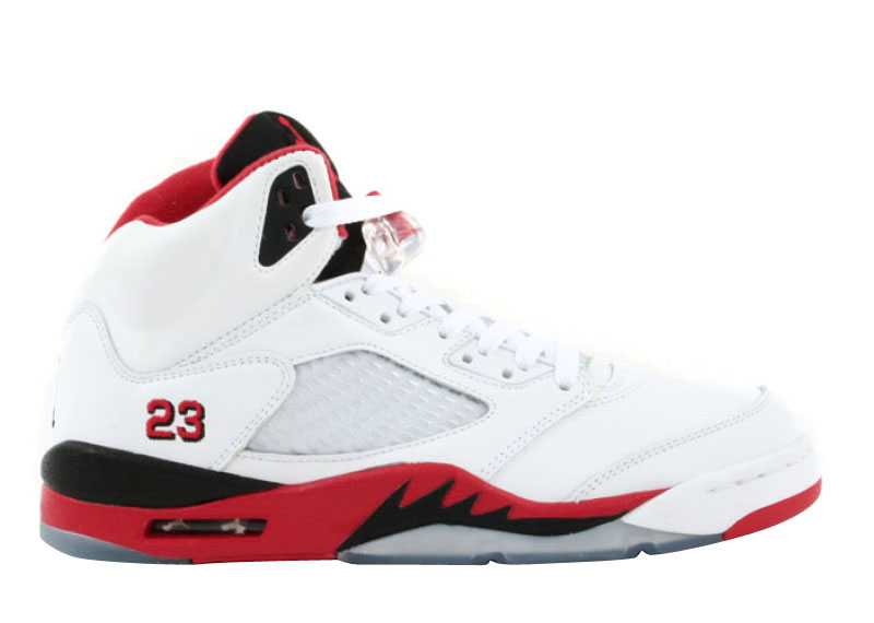 Air Jordan 5 Fire Red (Black Tongue) 2006