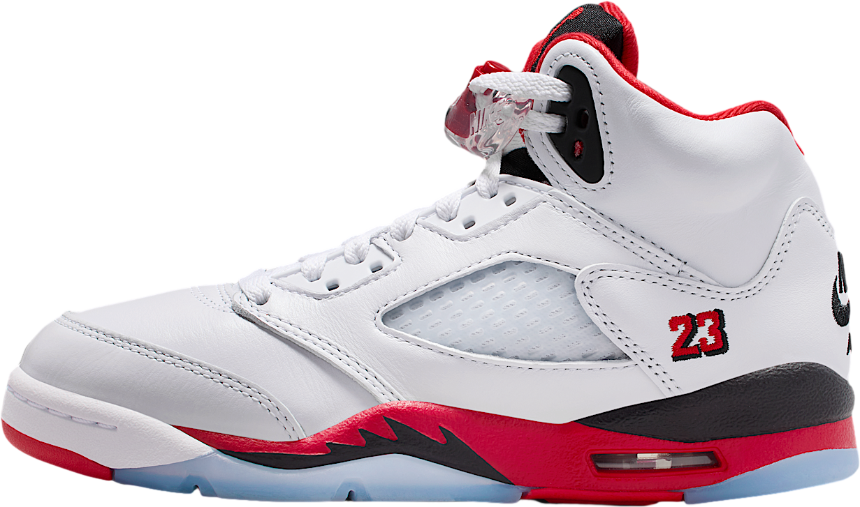 Air Jordan 5 ホワイト/レッド/ブラック Air Jordan 5 Retro 'White & Black & University Red' Release