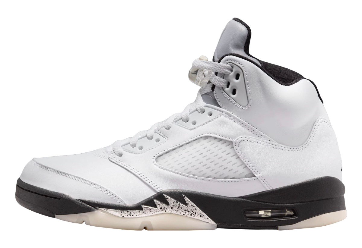 Air Jordan 5 White Black