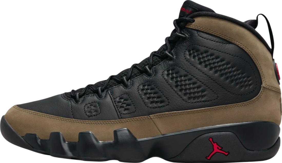 Air Jordan 9 Olive Black / True Red