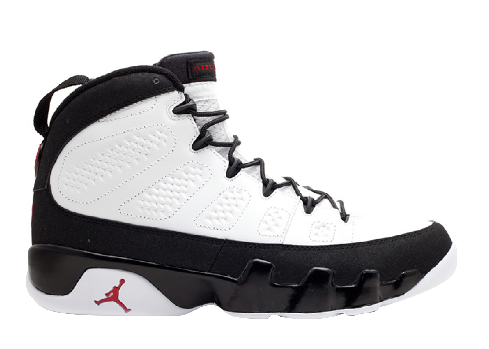 Red and white jordans retro 9 online