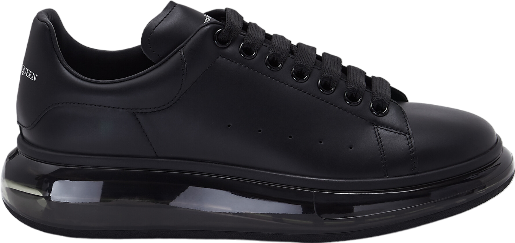 Alexander Mcqueen Oversized Transparent Sole Black - Jun
