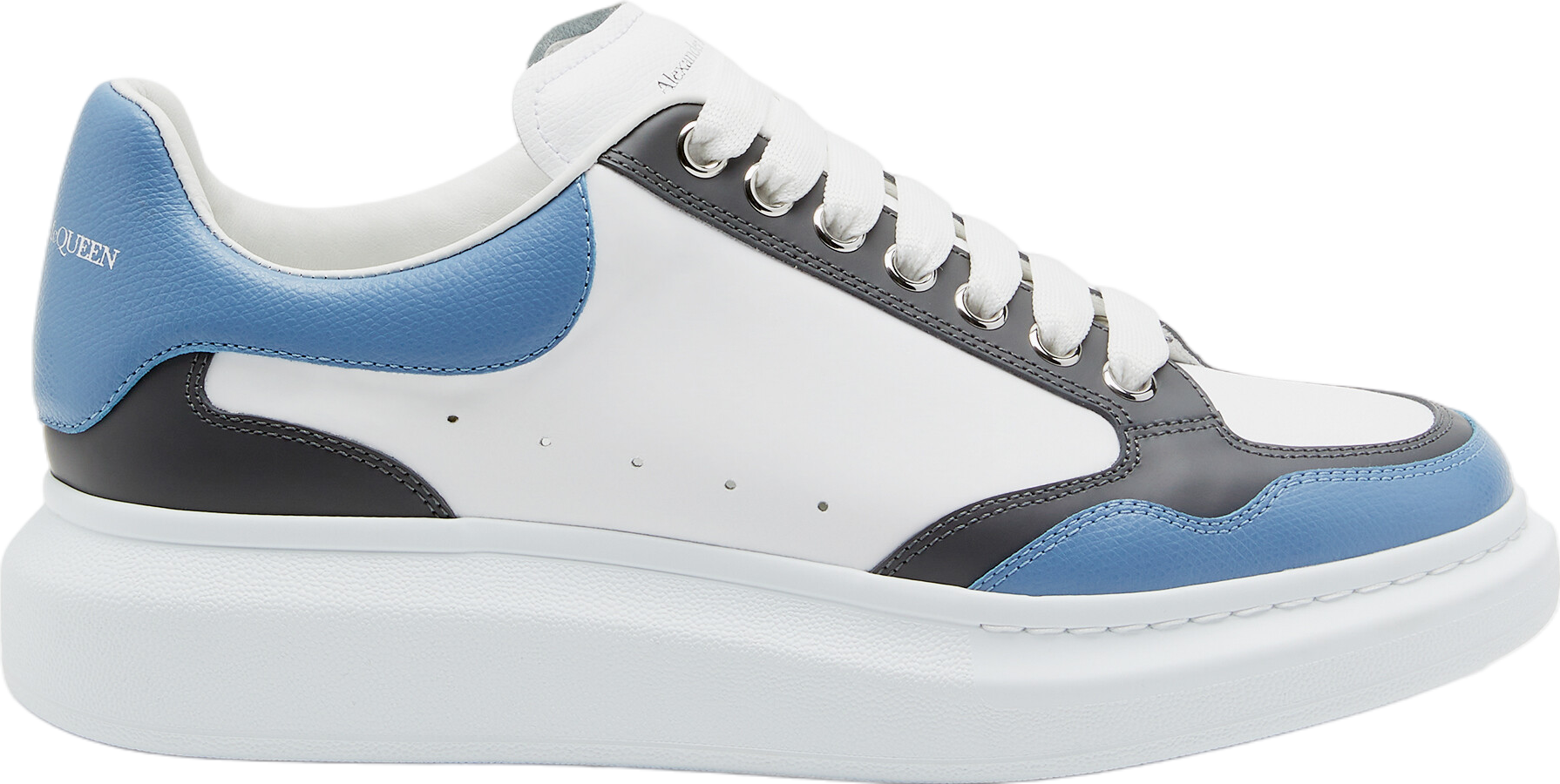 Alexander Mcqueen Oversized White / Blue / Ash Grey