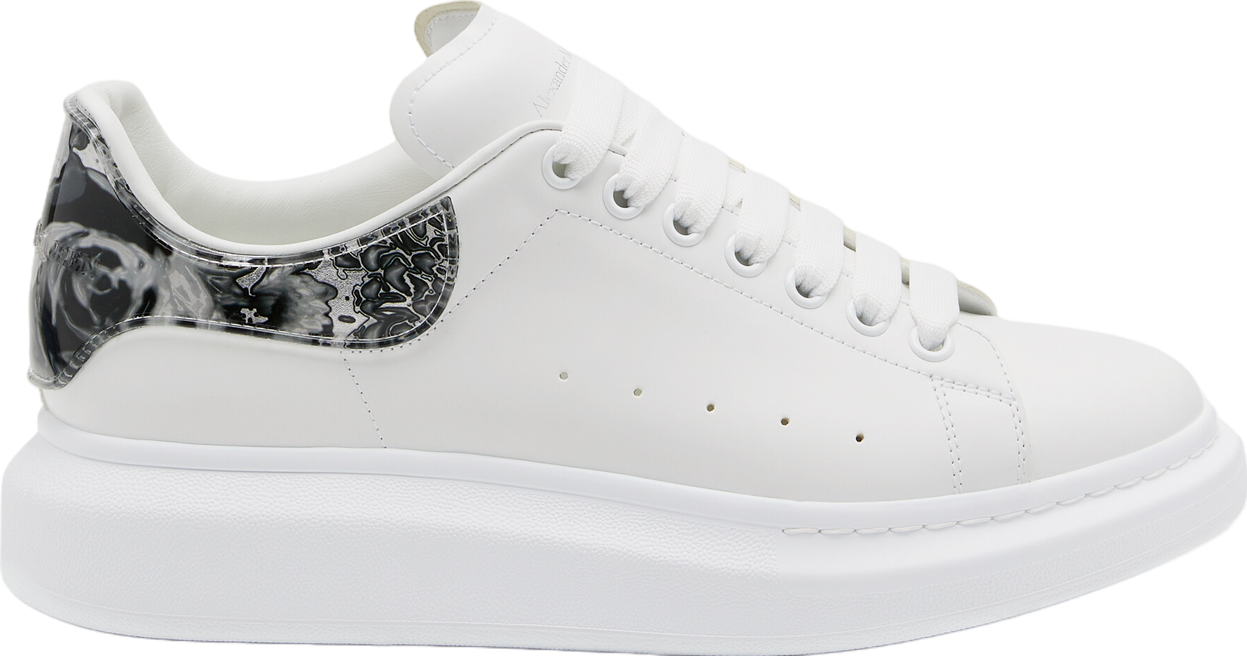 Alexander Mcqueen Oversized White / Silver / Black