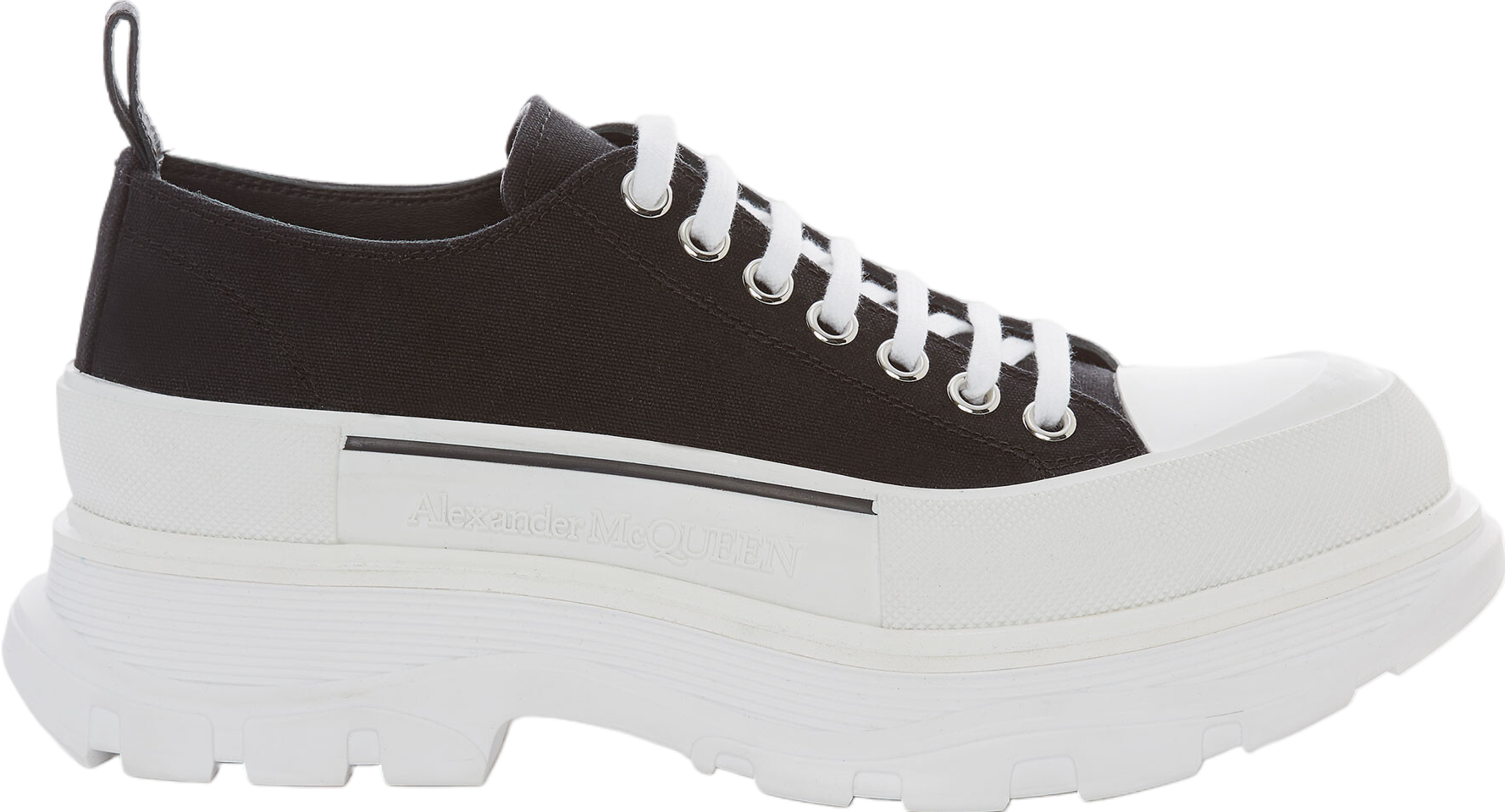 Alexander Mcqueen Tread Slick Lace Up WMNS Black / White