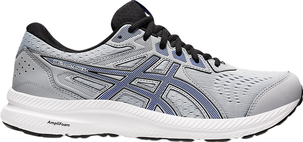 Asics Gel-Contend 8 Extra Wide Piedmont Grey / Asics Blue