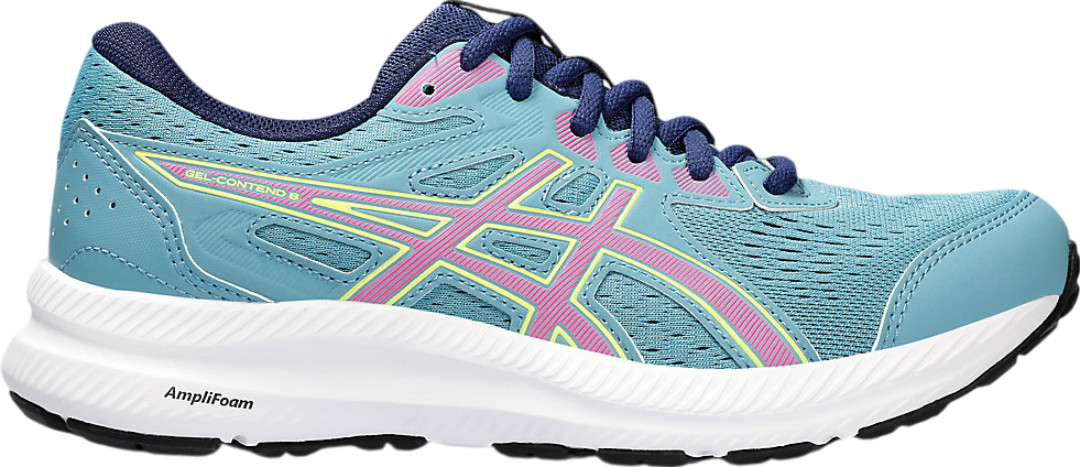 Asics Gel-Contend 8 WMNS Gris Blue / Hot Pink