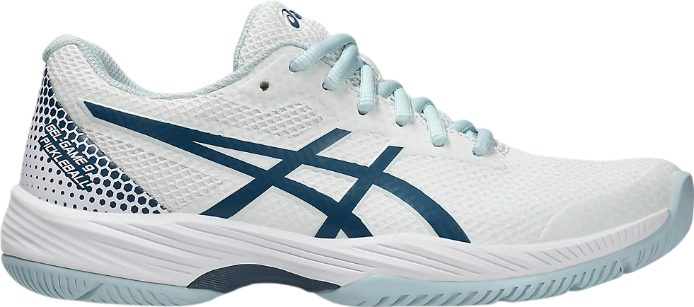 新品 asics WALLAGE 24.5 EEE Asics Gel-Game 9 Pickleball WMNS White / Vintage Indigo