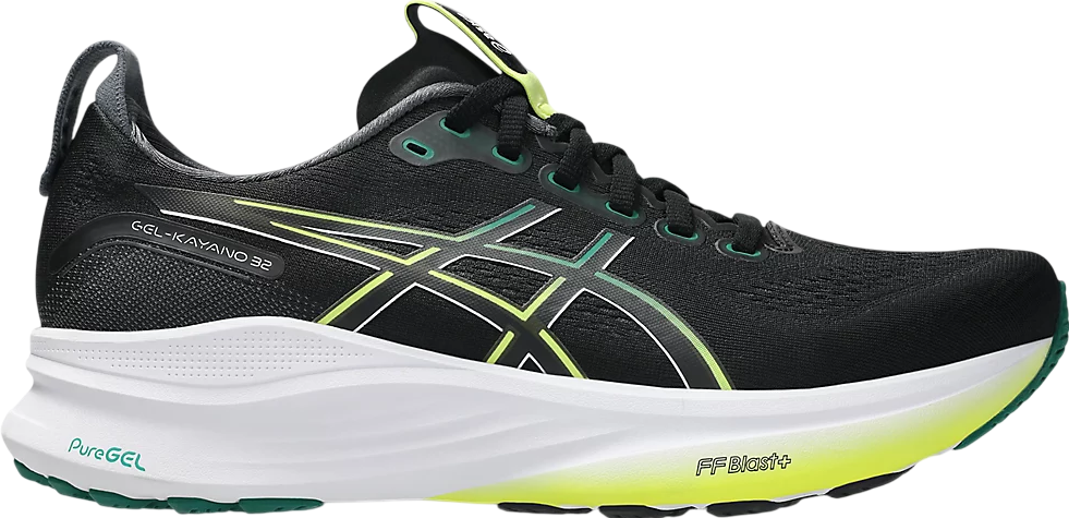 ★asics★ Gel Kayano 32 Black Graphite Gray 1012B839001 1012 ASICS Gel-Kayano 32 Black Graphite Grey Men's - 1011C052-001