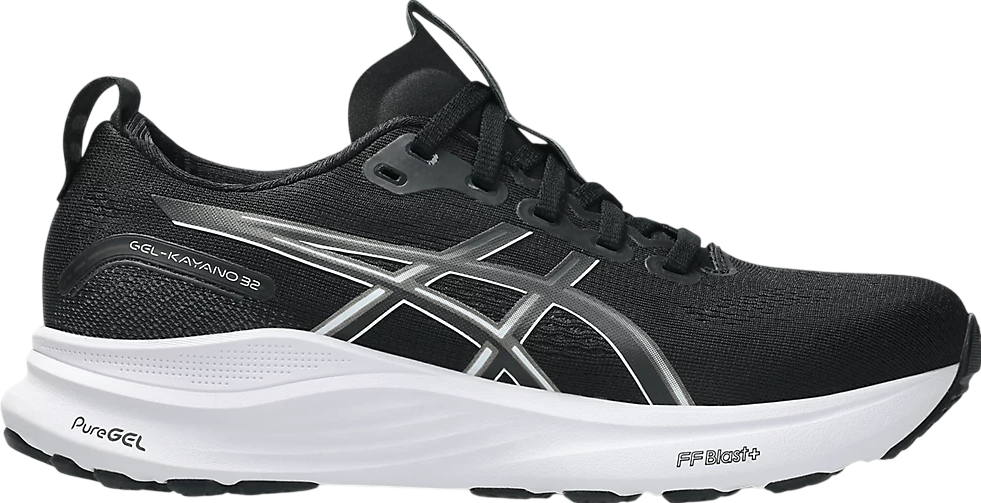 ★アシックス★(W) Gel-Kayano 32 WIDE★Black White Men's Gel-Kayano 32 Running Shoe - Black/White - Extra Wide