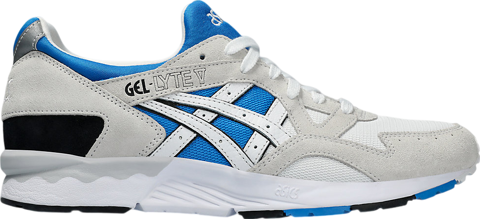 Asics Gel Lyte V White Electric Blue Jan 2024 1203A344 101 KicksOnFire