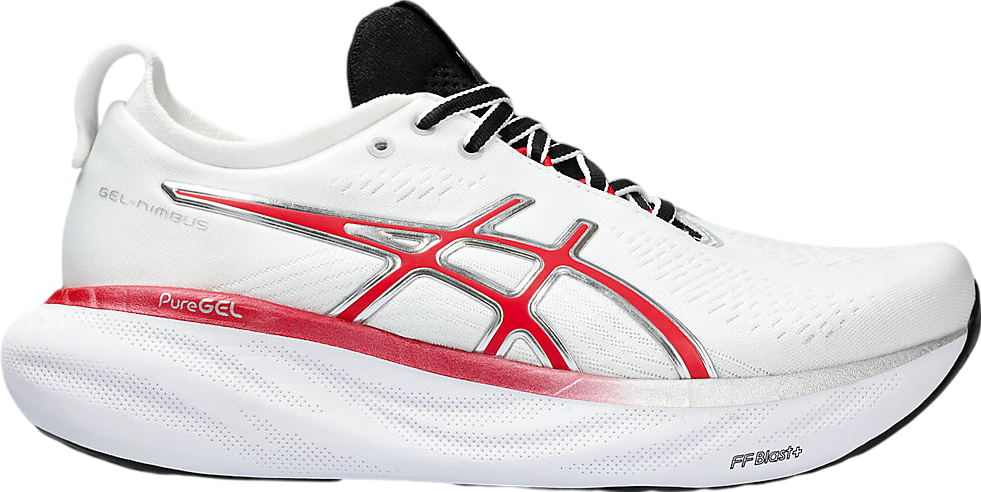 Asics Gel-Nimbus 25 Anniversary WMNS White / Classic Red