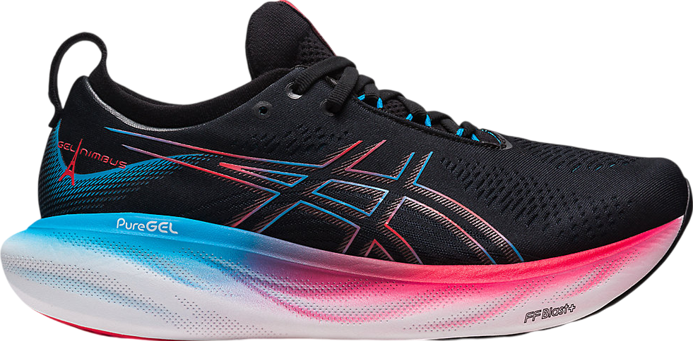 Asics Gel-Nimbus 25 Black / Electric Red