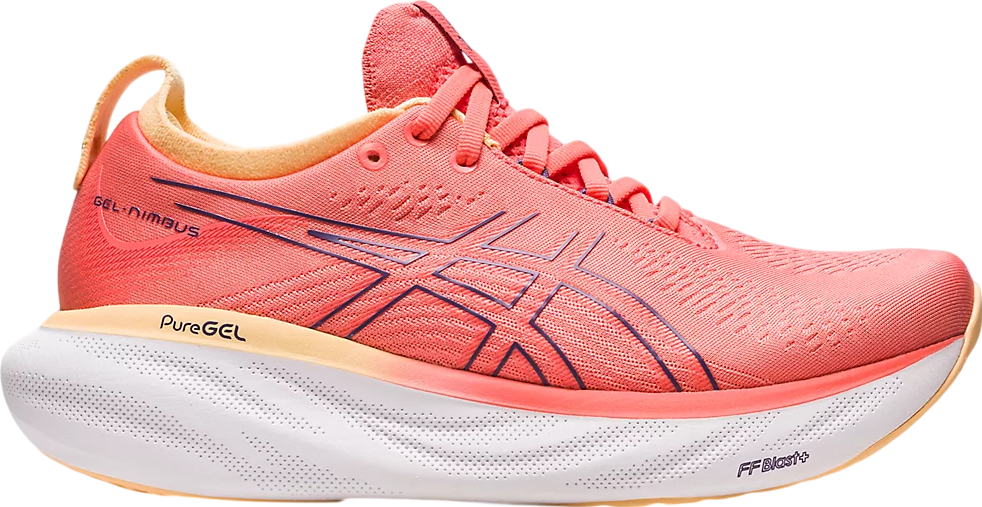 Asics Gel-Nimbus 25 Wide WMNS Papaya / Dusty Purple