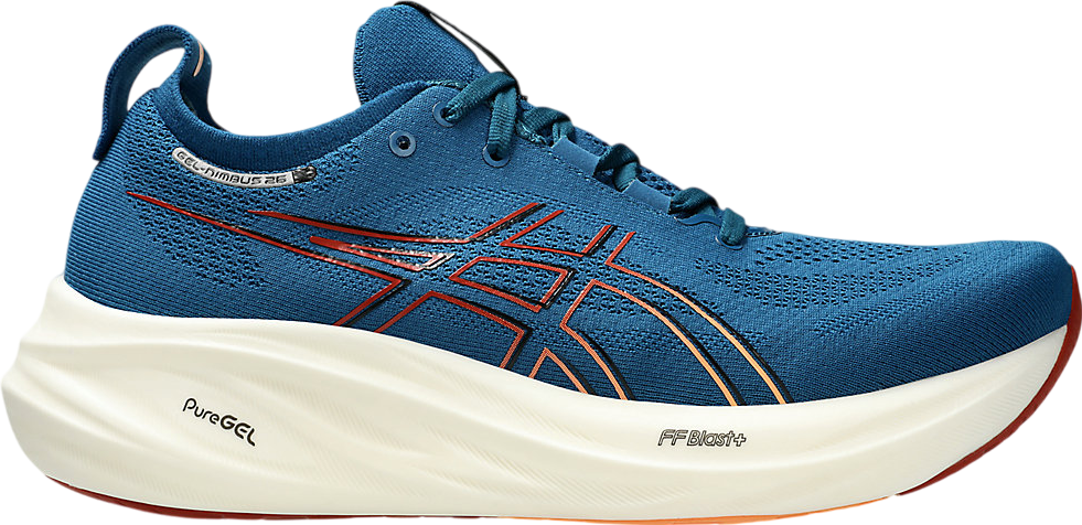 Asics Gel-Nimbus 26 Rich Navy / Faded Orange - Jan 2024 - 1011B794