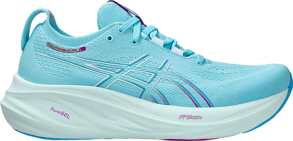 Asics Gel-Nimbus 26 WMNS Bright Cyan / Bold Magenta