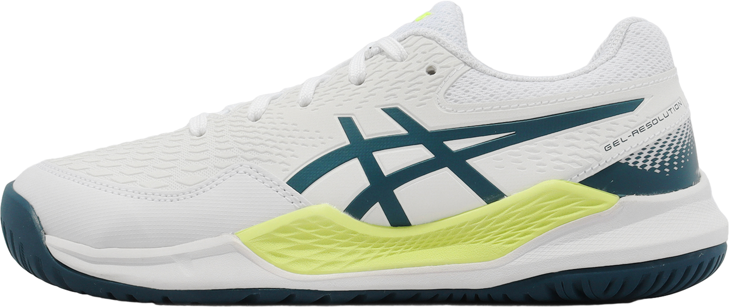 Asics GEL-Resolution 9 GS Steel Blue / Hazard Green - Feb